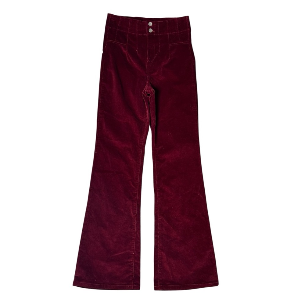 Avec Les Filles Flare High-Rise Corduroy Pants size 6